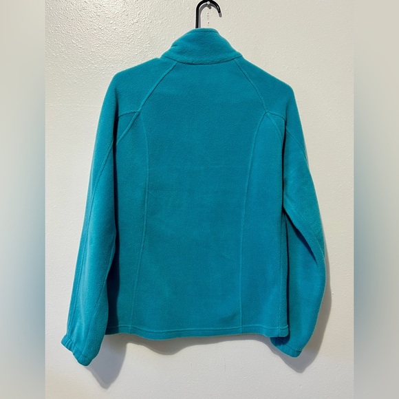 Columbia Turquoise Fleece Full Zip Jacket - Medium - Picture 3 of 9